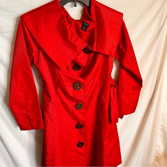 Aziz Red Rain Coat - Picture 4 of 8